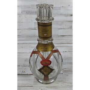 Vintage Hand Blown Glass Guillot Bordeaux 4-Chamber Decanter Bottle France